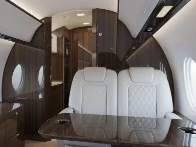 Business Jet Interior 3D model
