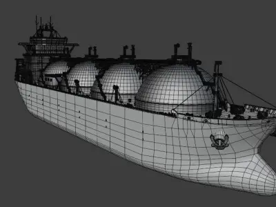 Gas Tanker 3D model
