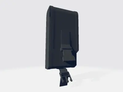 Plexus Small Right Pouche Bag Low-poly 3D model
