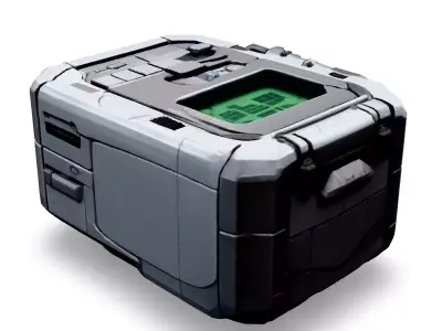 SciFi Portable Device Game Asset Low-poly 3D model