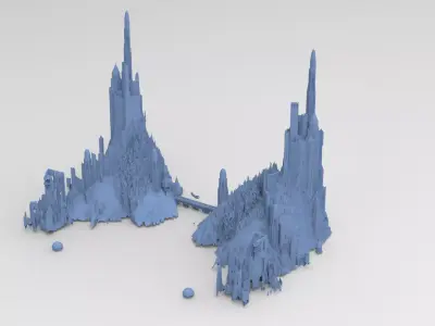 Tower of the Castle Ridges part top 2  3D model