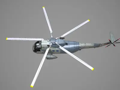 Lowpoly SH-3 Sea King Germany 3D model