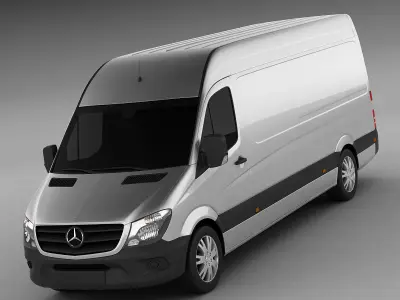 Mercedes Sprinter 2014 High and Superhigh 3D model