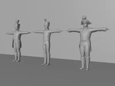 Infantry soldier pack 3D model