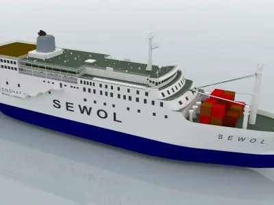 MV Sewol 3D model