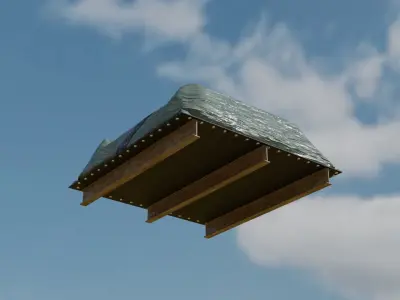 Supply drop Low-poly 3D model purchase