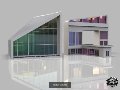 Modern Building Pack 3D Model Collection