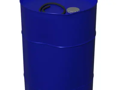 Crumpled barrel 3D model Low-poly 3D model