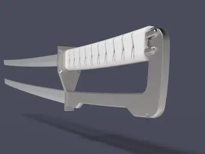 Sword of Shatterstar from movie Deadpool 2 3D model