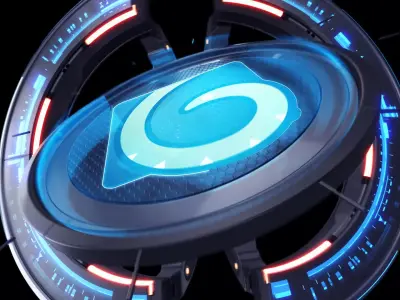 Radial Mech Screen 3D model