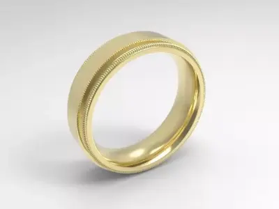woman solitaire ring 7 part r00130 3D print model