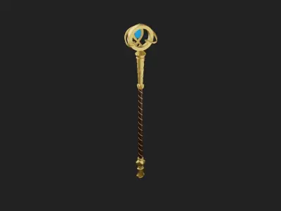 Wizard Staff 3D Model 3D print model
