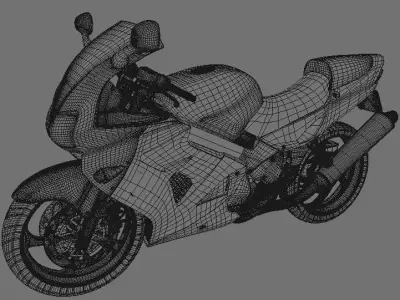 motorcycle yamaha 3D model purchase