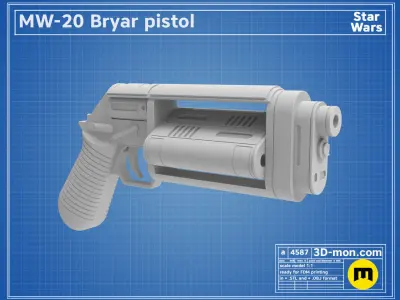 MW-20 Bryar Pistol Free 3D print model