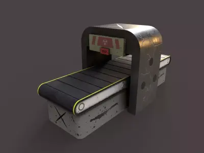 Production Line V2 Low-poly 3D model