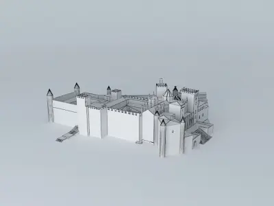 Royal Monastery of Santa Maria. Guadalupe Free 3D model