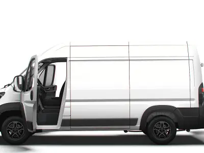 Citroen e Jumper Van L2H2 HQ Interior 2025 3D model