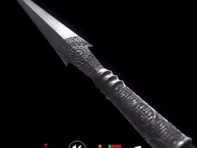 HIE Game Ready Lance N1 Low-poly 3D model