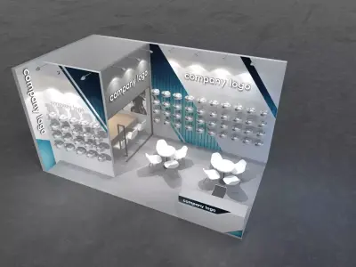 Booth design 3D model