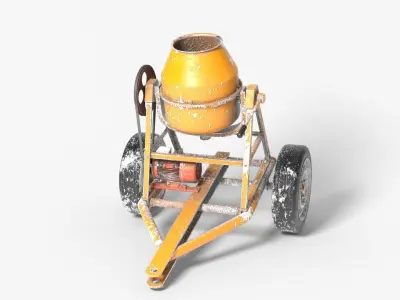 Cement Mixer Machine 3D model