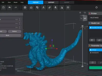 Atomic Shin Zilla 3D print model