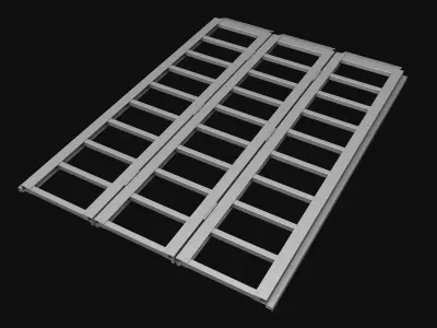 Loading ramp Sand track ladder R3 3D model