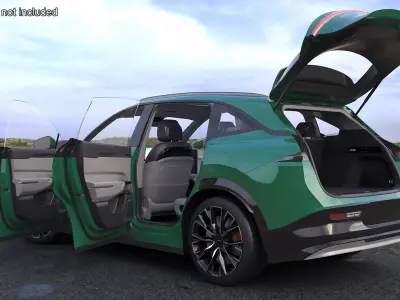  Zeekr 7X Modern Emerald Green Crossover 