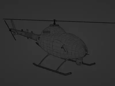 KAI VTOL UAV NI-600VT Low-poly 3D model