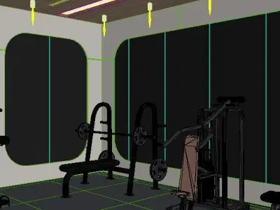 Private Gym 3D model