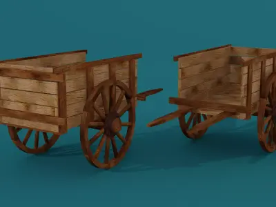 Old Wagon  3D model