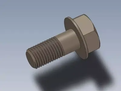 Baut M10 25 mm Free 3D model