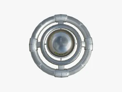 Alien Spaceship UFO E01 Steel - Sci Fi Spacecraft Design Low-poly 3D model