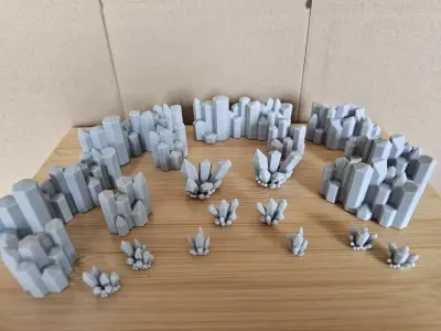 Crystal set 3D print model