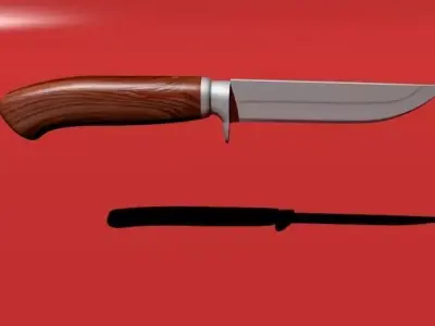 hunting knife Free 3D model
