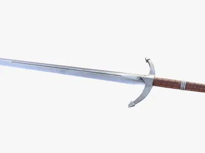 Knight Sword 1 Low-poly 3D model