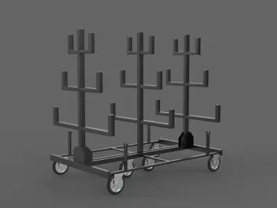 Pipe Rack 3D model