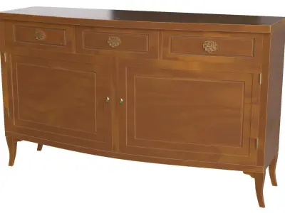 Andromeda sideboard Low-poly 3D model