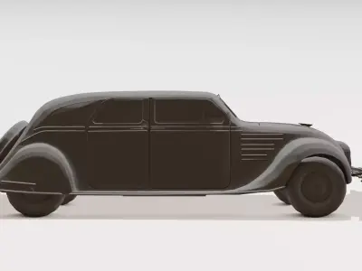 Retro Zoom Classic Toy Car  Kid-Friendly Cartoon 3D Printable 3D print model
