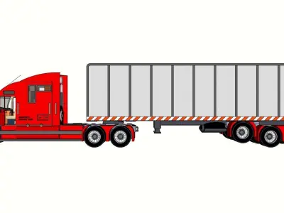 Delivery Truck 3D print model