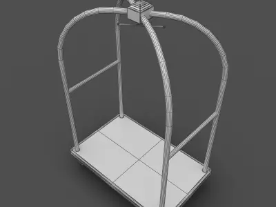 Hotel Cart 3D model purchase