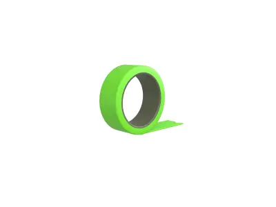 Cartoon Tape v1 004 Low-poly 3D model