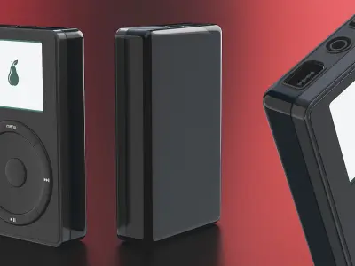 Classic MP3 Player Black 3D model