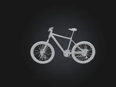 Realistic Bicycle Low-poly 3D model