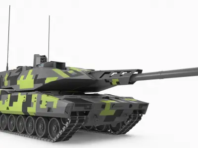 Rheinmetall Panther KF51 Main Battle Tank 3D model