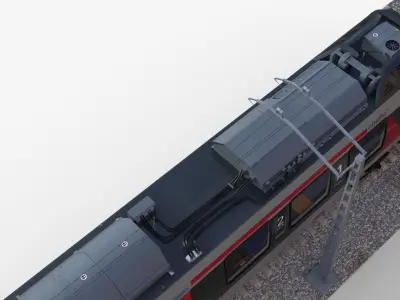 Bombardier TALENT 2 Train Abelio Low-poly 3D model
