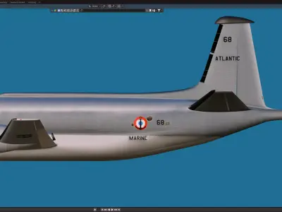 Breguet BR-1150 Atlantic Free 3D model