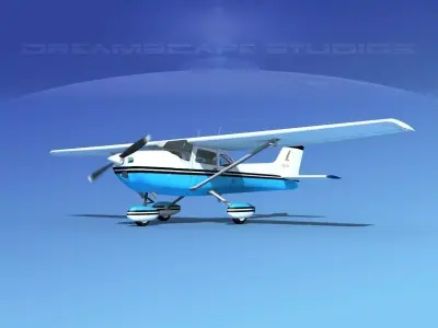 Cessna 172 Skyhawk 1976 V07 3D model