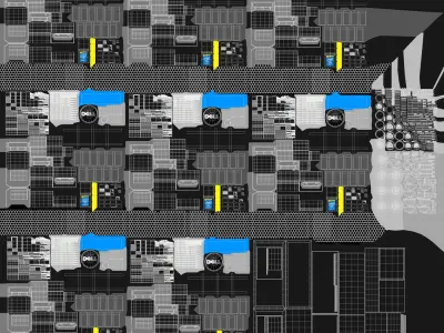  Detailed Three Server Racks 