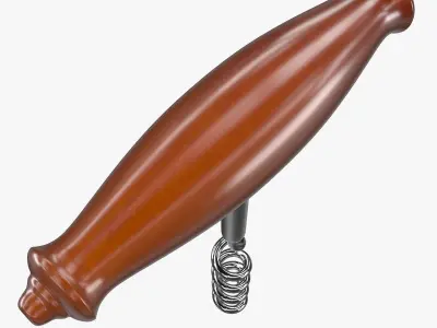 Corkscrew metal 3D model