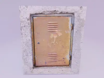 Rusty box cover 3D model